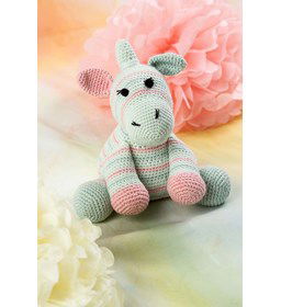 Knuffel eenhoorn gemaakt van Lang Yarns Merino 200 bebe