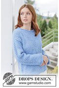 Blue Plume Sweater, elegante damestrui ....