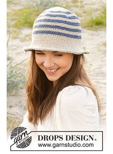 Dameshoed met strepen