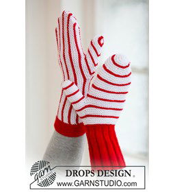 DROPS Kerst wanten  gemaakt van Drops Baby Merino