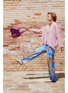 Tas Atelier met korte schouderbanden en gerimpelde rand