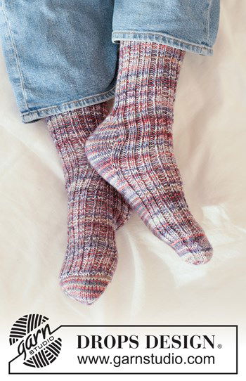 Sokken breien in boordsteek met ruitvormige hiel