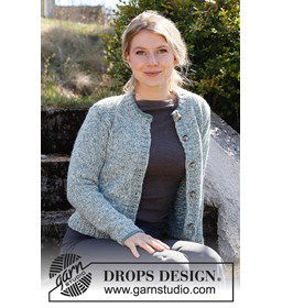 Damesvest gemaakt van Drops Alpaca