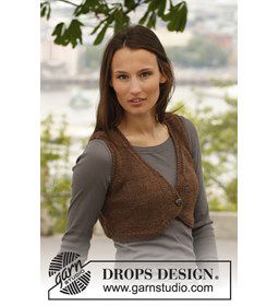 Gilet gemaakt van knopen