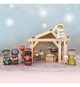 Kerstfiguren en dieren gemaakt van Decoratie en miniaturen