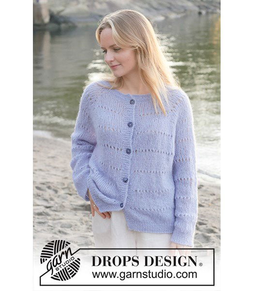 Breipatroon Lavender Oasis Cardigan