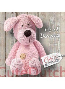 Roze gekaakte knuffelhond