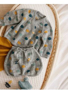 Gestippelde babyvest