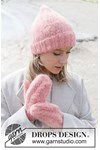 Breipatroon Coral Whisper Mittens van andere kant