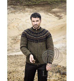 Herenvest Móska groen gemaakt van Lopi Alafosslopi