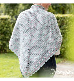 Omslagdoek gemaakt van Scheepjes Colour Crafter