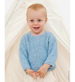 Truitje in halve patentsteek gemaakt van Lana Grossa Ecopuno