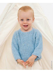 Breipatroon truitje in halve patentsteek gemaakt van Lana Grossa Ecopuno