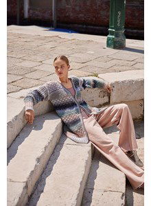 damesvest Jordin in verschillende haakmotieven