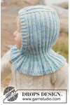 Breipatroon balaclava voor kinderen Crystal Chill Balaclava van andere kant