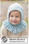 Breipatroon balaclava voor kinderen Crystal Chill Balaclava van andere kant