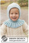 Breipatroon balaclava voor kinderen Crystal Chill Balaclava van andere kant