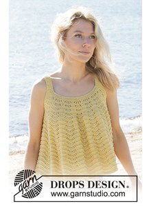 Gebreide top met golfpatroon 