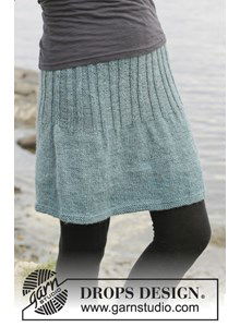 Gebreide rok in tricotsteek