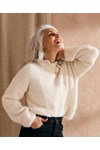 Breipatroon mohair trui van andere kant