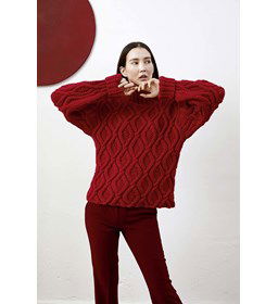 Dames trui gemaakt van Lang Yarns Merino 70 en color