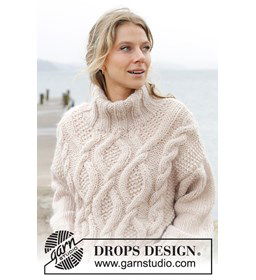 Oversized trui gemaakt van Handwerk accesoires