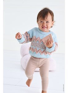 babytrui met noppen zigzagpatroon