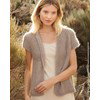 Damesvest met ronde pas gemaakt van Lana Grossa Silk Hair