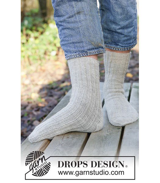 Breipatroon Gebreide sokken met boordsteek & ruitvormige hiel