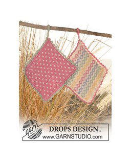 Pannenlappen gemaakt van Drops Safran