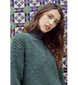 Trui voor dames gemaakt van Lang Yarns Wooladdicts Water