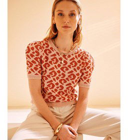 Shirt met dierenprint