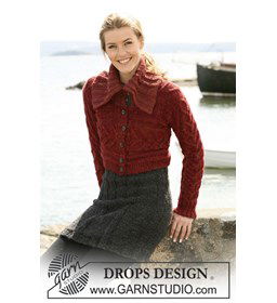 Vest en rok gemaakt van Drops Alpaca