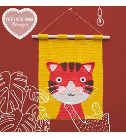 Wandhanger gemaakt van Scheepjes Softfun