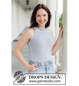 Ocean Haze Top gemaakt van lint, band, franje, strikjes, bloemen