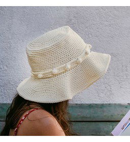 Zonnehoed gemaakt van DMC Natura Cotton