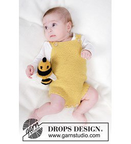 baby rompertje gemaakt van Drops Baby Merino