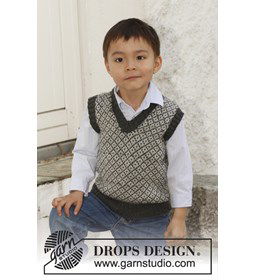 Vest gemaakt van rondbreinaald nr 2 - 2,25