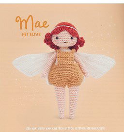 Pop elfje met gekrulde haren gemaakt van ogen