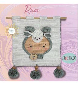 Ram wandhanger gemaakt van Scheepjes Maxi Sweet Treat