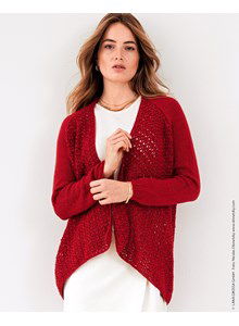 Damesvest met gaatjespatroon