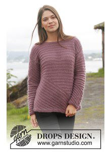 Gebreide trui in ribbelsteek