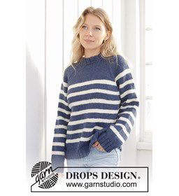 Damestrui met raglanmouwen gemaakt van Drops Alaska