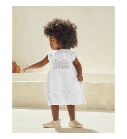 Meisjes jurkje gemaakt van Phildar Phil Perle 5