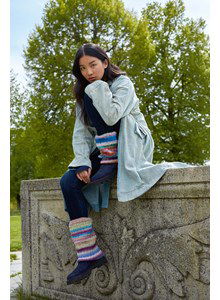 Gestreepte beenwarmers