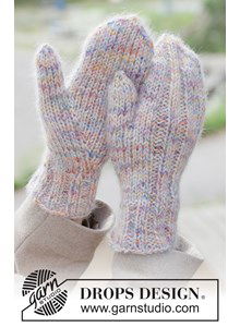 Luxe gebreide wanten met wol, mohair en zijde