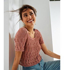 Truitje met gerolde randen gemaakt van Phildar Phil Origin