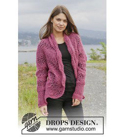 Gebreid vest gemaakt van Drops Brushed Alpaca Silk