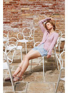 Damesvest Secret Muse met extra lange mouwboorden