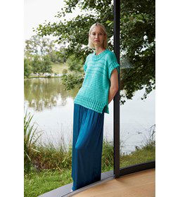 Damesshirt met ronde hals